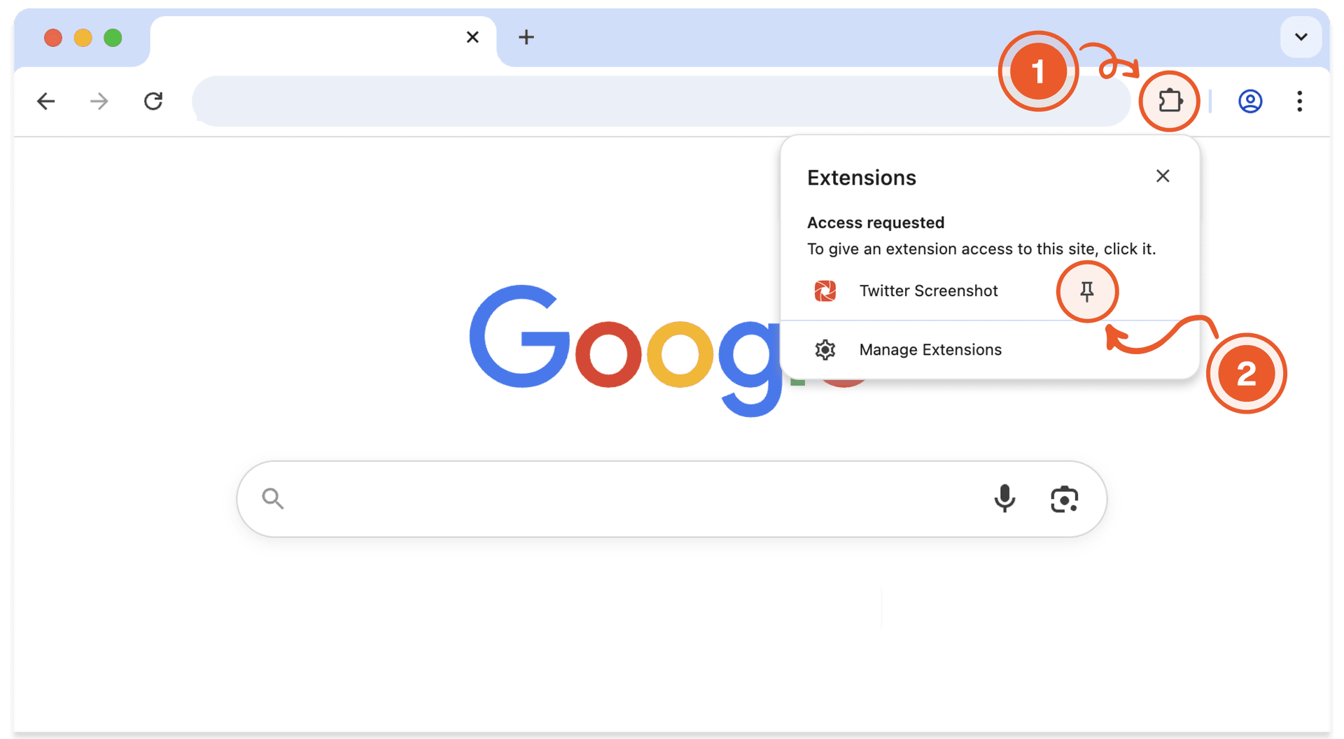 How to pin the extension